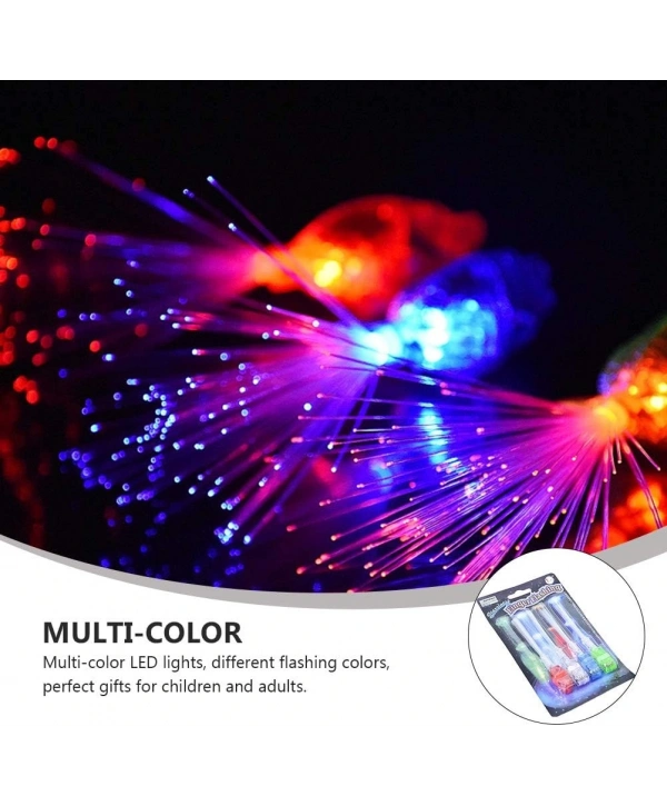 Led Işıklı Renkli Püsküllü Parmak Işığı 4 Renk 4 Adet (5047)