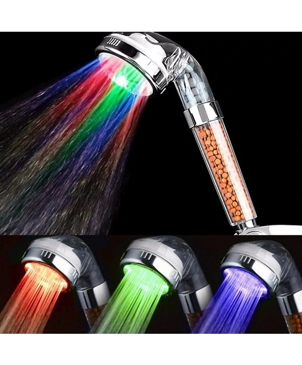 Led Işıklı Su Tasarruflu Banyo Duş Başlığı (5047)
