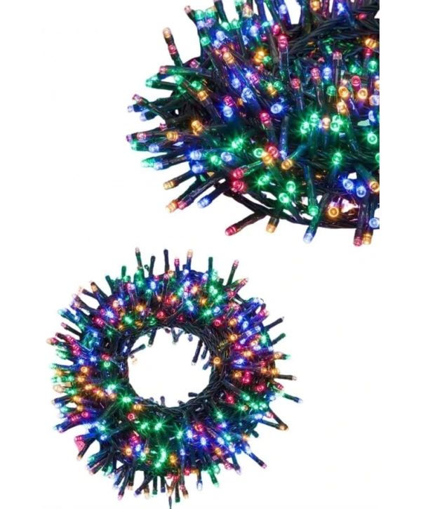 Ledli Fişli Led Dekor Lambası 5M RGB Yılbaşı Ağacı Işığı