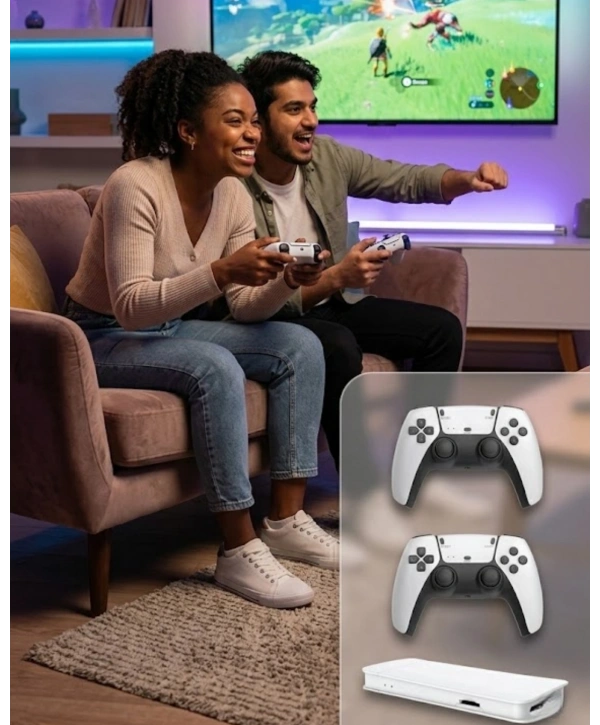 M15 Retro Konsol – 20.000 Oyunlu, Çift Gamepadli, 4K HDMI