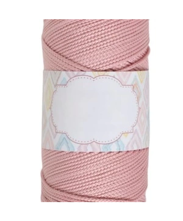Makrome İpi 3mm Polyester Açık Pembe