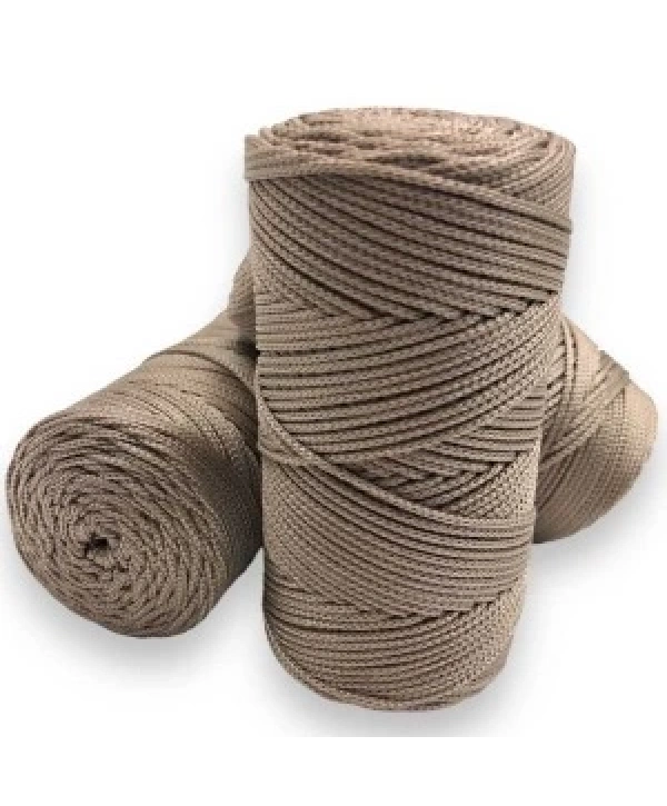 Makrome İpi 3mm Polyester  Vizon