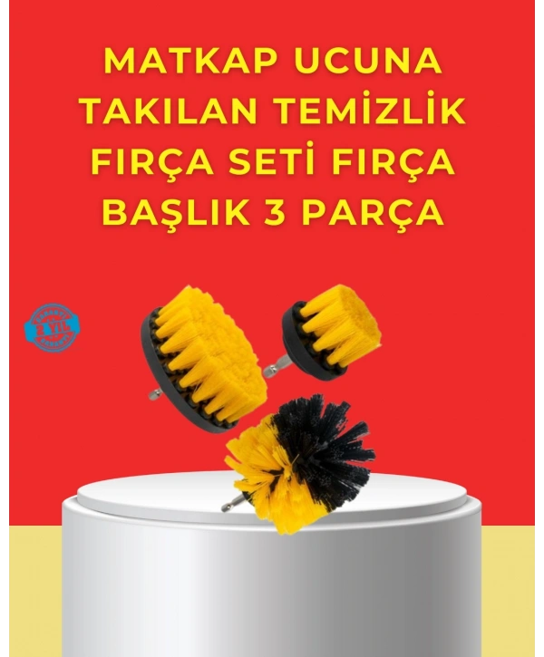 Matkap Ucu Temizlik Aparatı 3’lü Fırça Seti