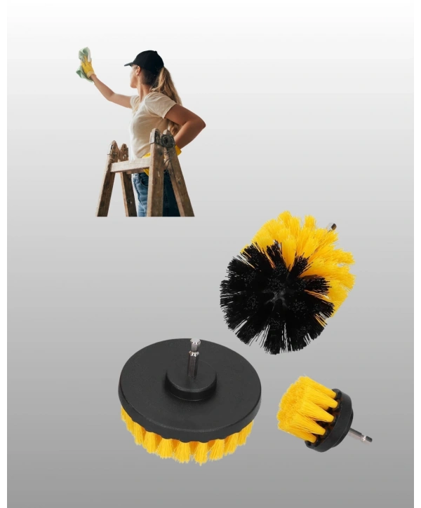 Matkap Ucu Temizlik Fırçası Seti Banyo Fayans Zemin İçin