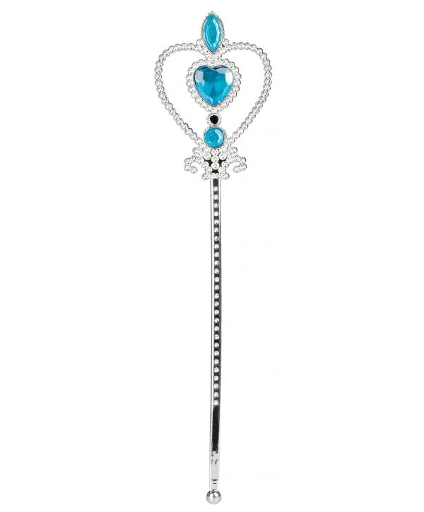 Mavi Renk Kalp İşlemeli Karlar Ülkesi Elsa Asası (5047)