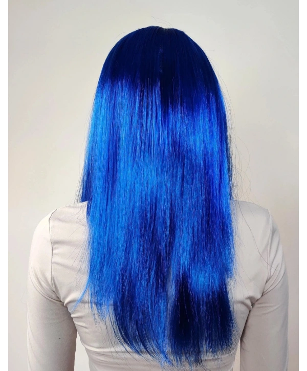 Mavi Renk Uzun Parti Peruğu (5047)