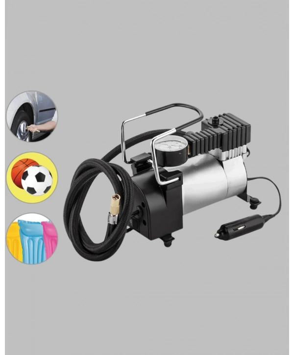 Metal Gövdeli Oto Lastik Hava Kompresörü 12V 140 PSI Hızlı Şişirme