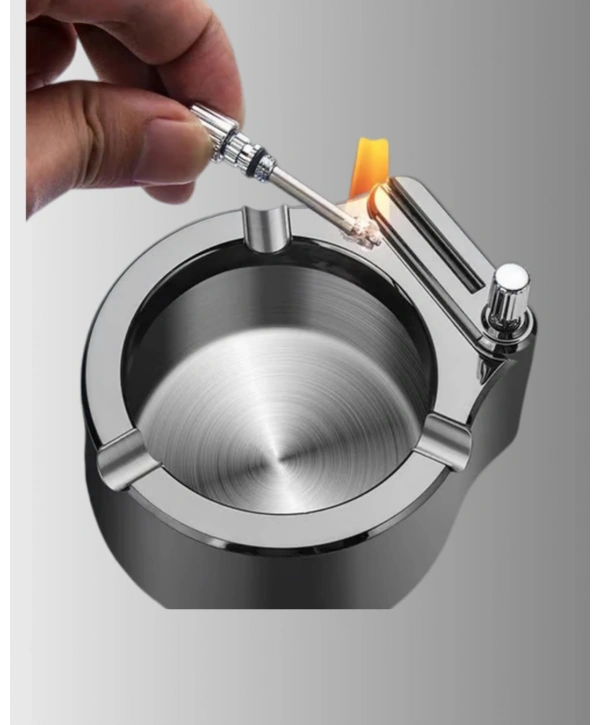 Metal Küllük Çakmaklı Masa Üstü Şık Tasarım