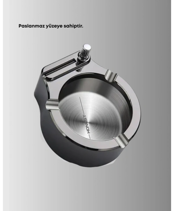 Metal Küllük Çakmaklı Masa Üstü Şık Tasarım