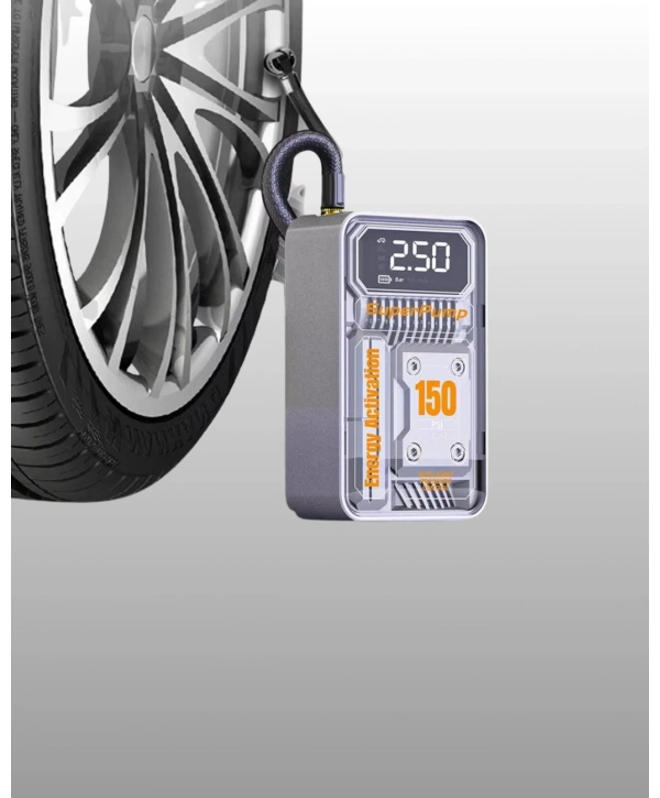 Mini Boy Elektrikli Şarjlı Yüksek Basınçlı Lastik Şişirme Pompası