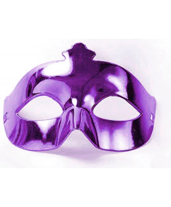 Mor Renk Kostüm Partisi Ekstra Parlak Balo Maskesi 15x10 cm (5047)