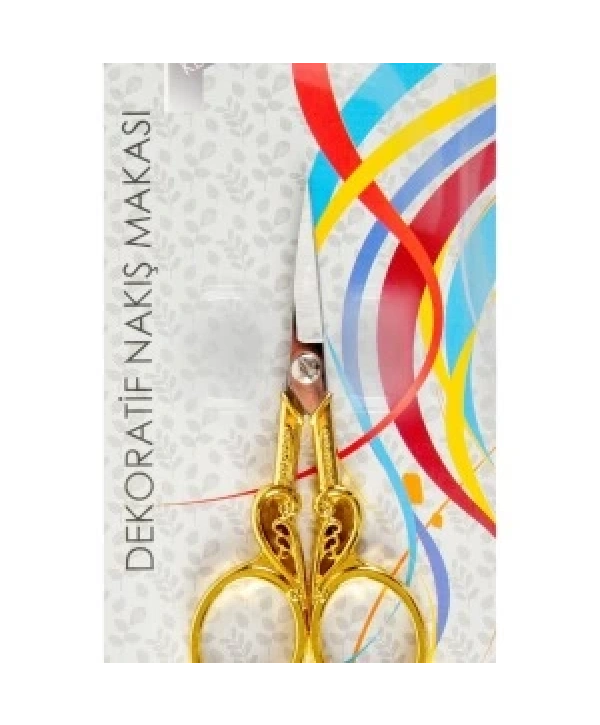 Nakış Makası Dekoratif Altın Kuğu Ybl-403 Model 19