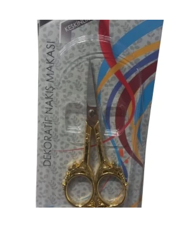 Nakış Makası Dekoratif Altın Ybl-403 Model 14