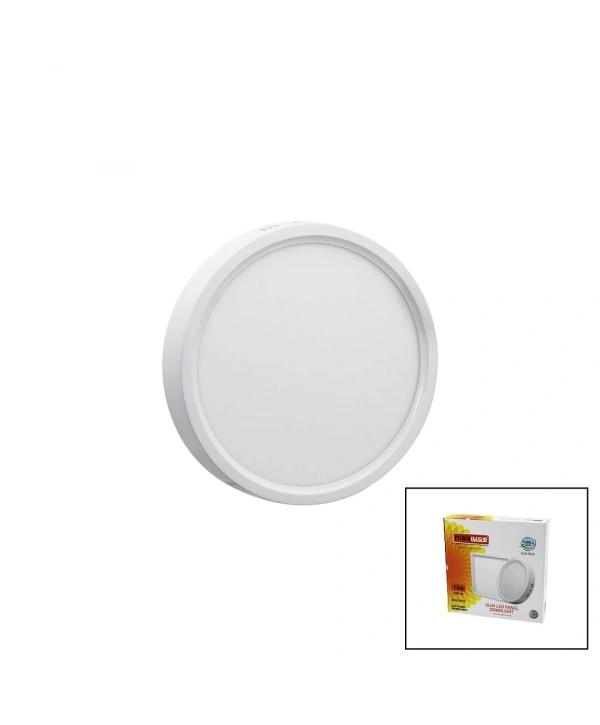 NİSALUCE EPL-18SÜ 18W BEYAZ METAL KASA SIVA ÜSTÜ YUVARLAK LED SLİM PANEL 1260LM BEYAZ=6500K 30.000 SAAT ÖMÜR (5047)