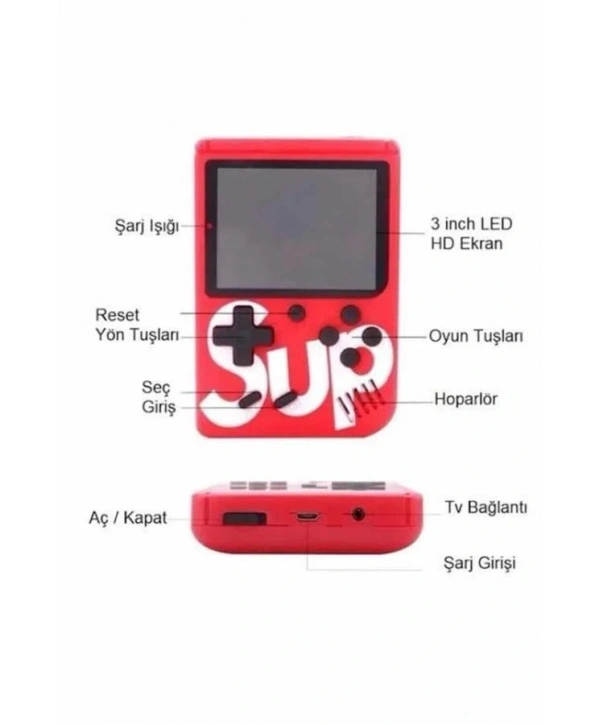 Nostalji Oyunlu Mini Atari Gamebox 400 Oyunlu El Atarisi