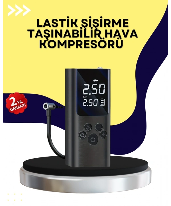 Otomatik Kapanmalı Dijital Lastik Şişirme Pompası