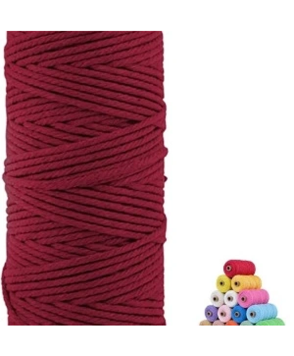 Pamuk Makrome 2 Mm Bordo