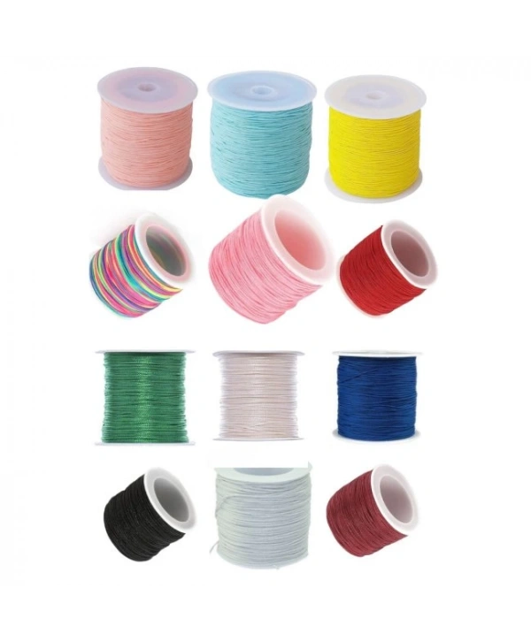 Paraşüt İpi, Bileklik-kolye Örgü İpi 1 Mm 50 Metre Yeşil