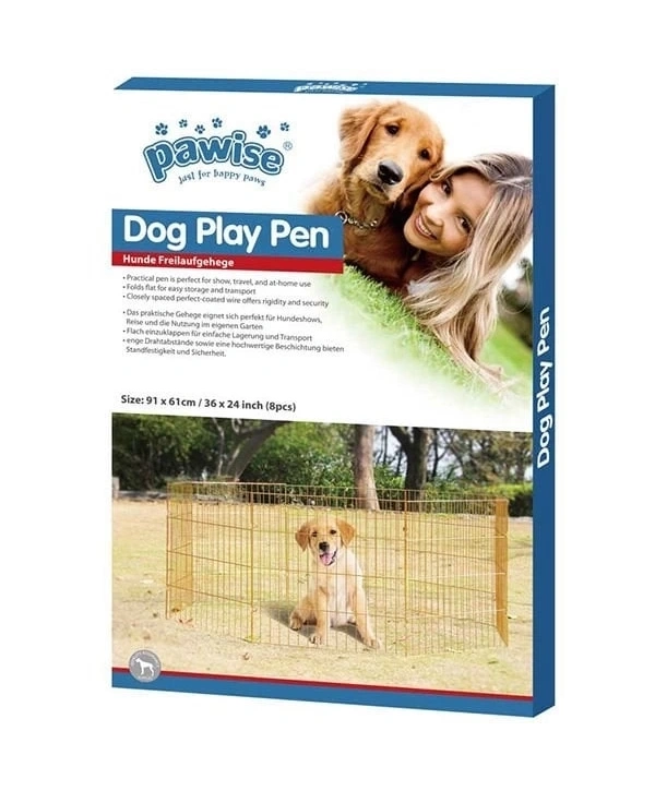 Pawise Metal Köpek Oyun Bahçesi Çiti 8 Parça 91x60 Cm