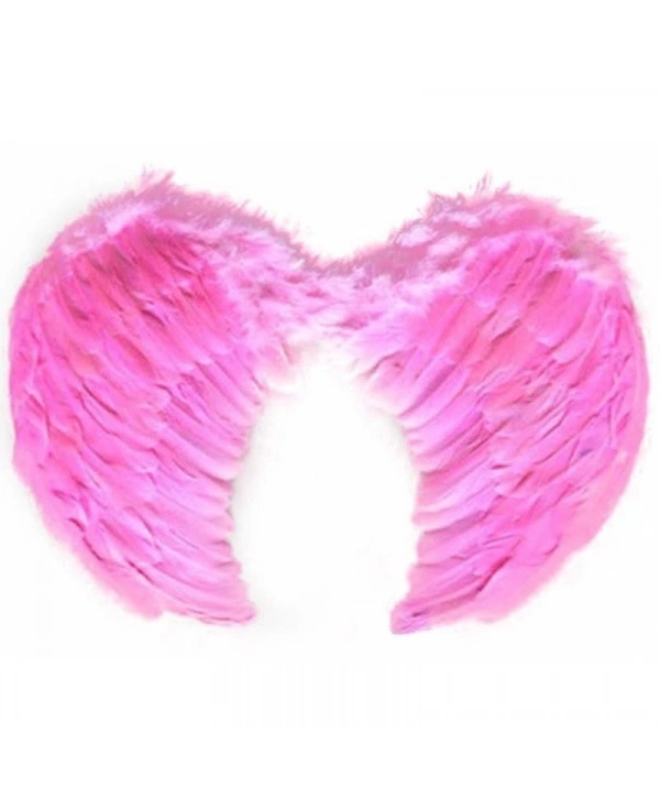Pembe Renkli Orta Boy Çocuk Melek Kanadı 40x60 cm (5047)