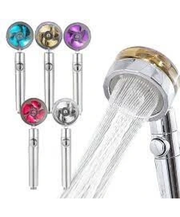 Pervaneli Duş Başlığı 360 Derece Dönebilen Aç Kapa Su Tasarruflu (5047)