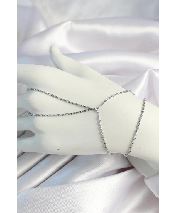 Pirinç Gümüş Renk Burgu Zincirli Şahmeran