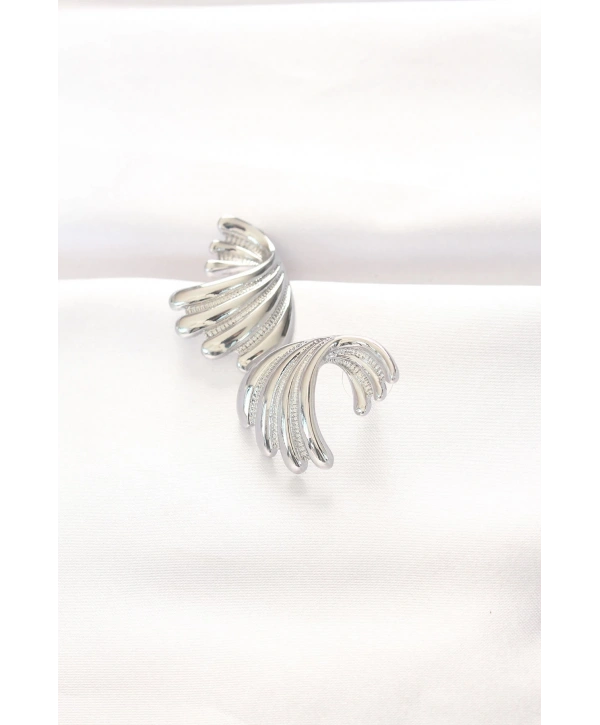 Pirinç Gümüş Renk Küpe