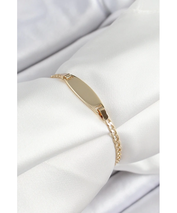 Pirinç Oval Model Gold Renk Xuping Bebek Künyesi