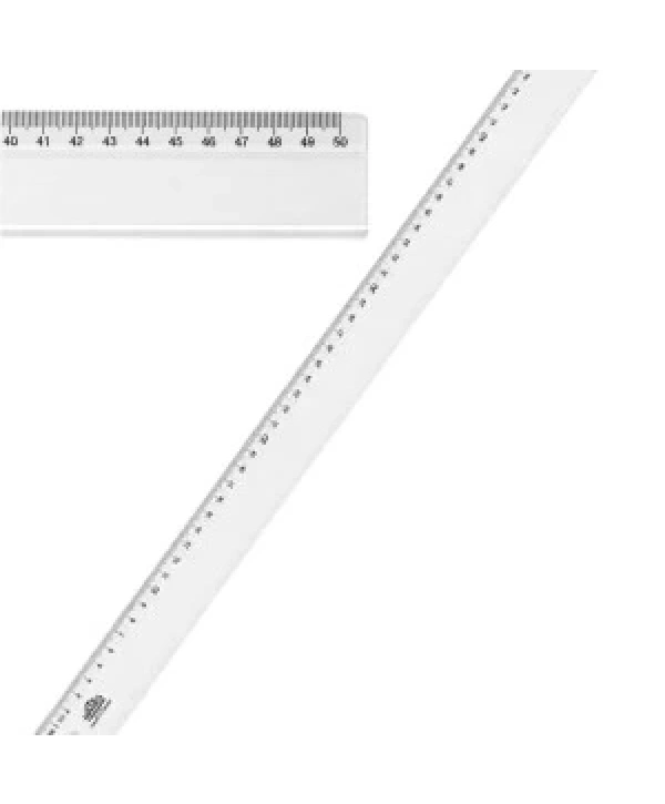 Plastik Cetvel 50 Cm
