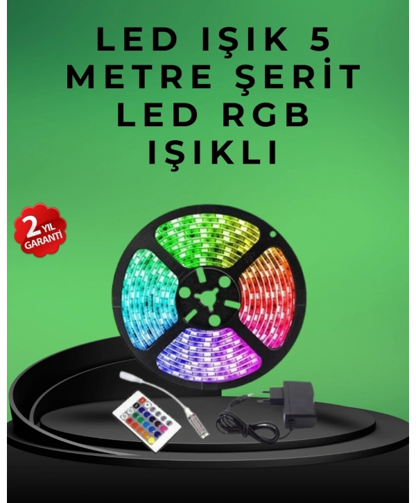 Pratik Kurulumlu 5 Metre Kumandalı Şerit LED
