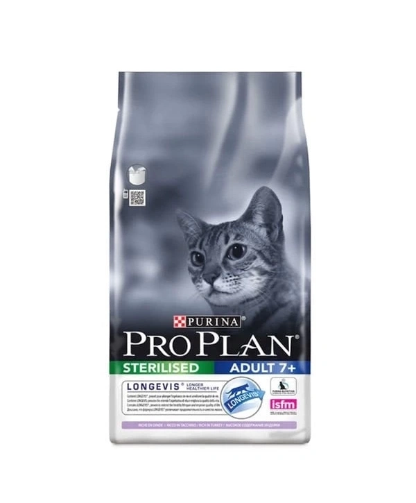 Pro Plan Sterilised 7+ Hindili Yaşlı Kısırlaştırılmış Kedi Maması 3 Kg