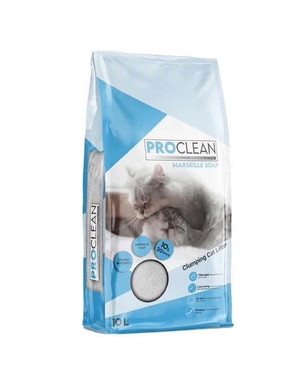 ProClean Marsilya Sabun Kokulu Topaklanan Kedi Kumu İnce Taneli 10 Lt