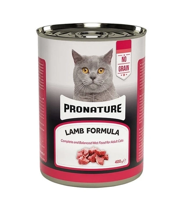 Pronature Tahılsız Kuzu Etli Ezme Yetişkin Konserve Kedi Maması 400 Gr