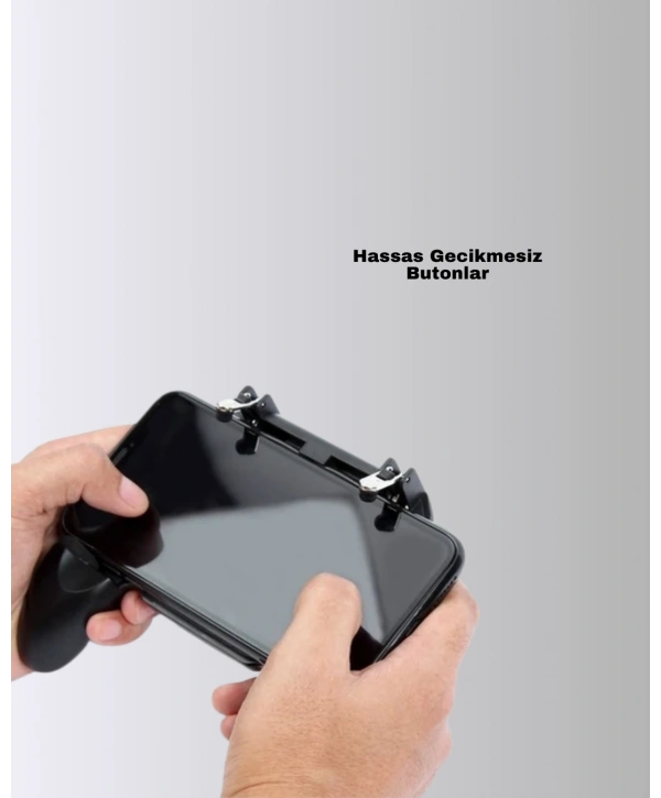 PUBG Mobile Uyumlu Joystick ve Parmak Tetikli Oyun Gamepadi
