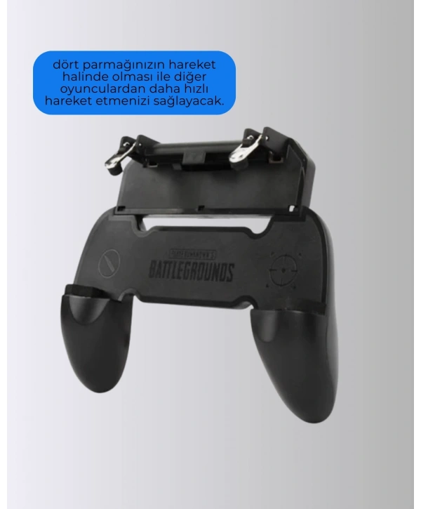 PUBG Mobile Uyumlu Joystick ve Parmak Tetikli Oyun Gamepadi