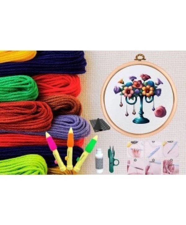 Punch Seti Nakış Seti Kasnaklı Kendin Yap Seti Seri 108