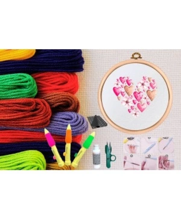 Punch Seti Nakış Seti Kasnaklı Kendin Yap Seti Seri 111