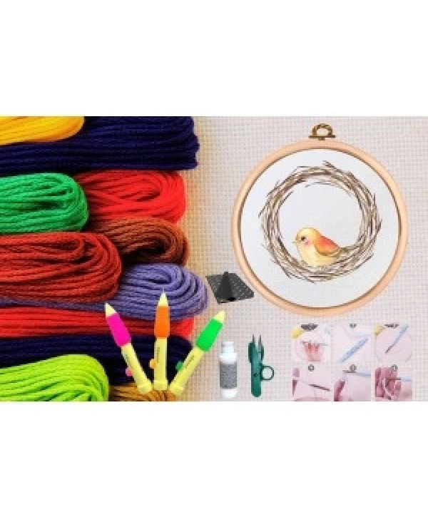 Punch Seti Nakış Seti Kasnaklı Kendin Yap Seti Seri 20