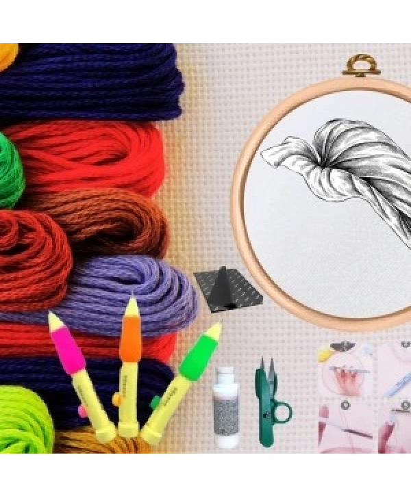 Punch Seti Nakış Seti Kasnaklı Kendin Yap Seti Seri 26