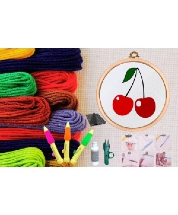 Punch Seti Nakış Seti Kasnaklı Kendin Yap Seti Seri 3