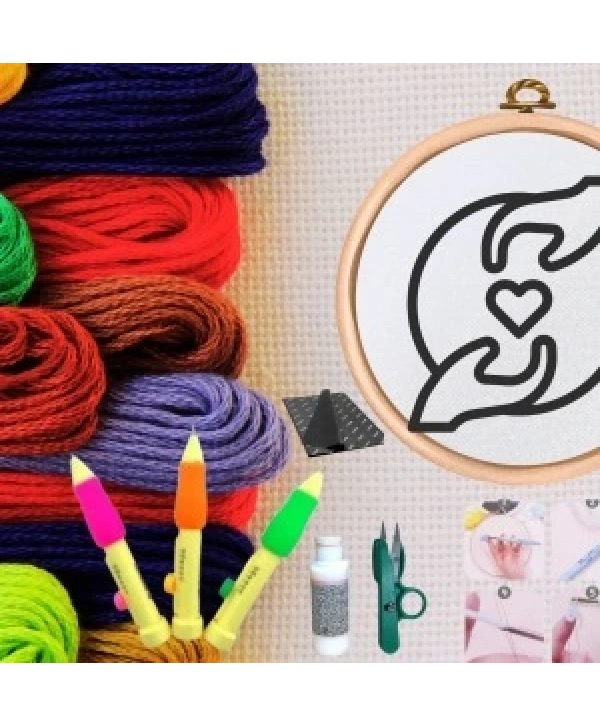 Punch Seti Nakış Seti Kasnaklı Kendin Yap Seti Seri 49