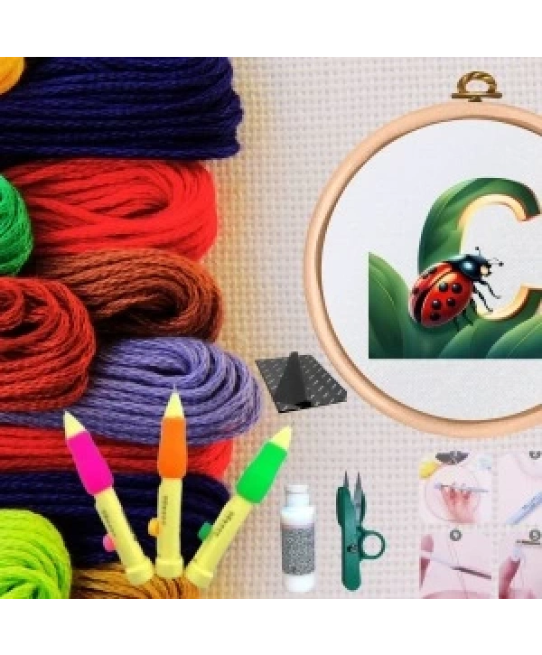 Punch Seti Nakış Seti Kasnaklı Kendin Yap Seti Seri 61