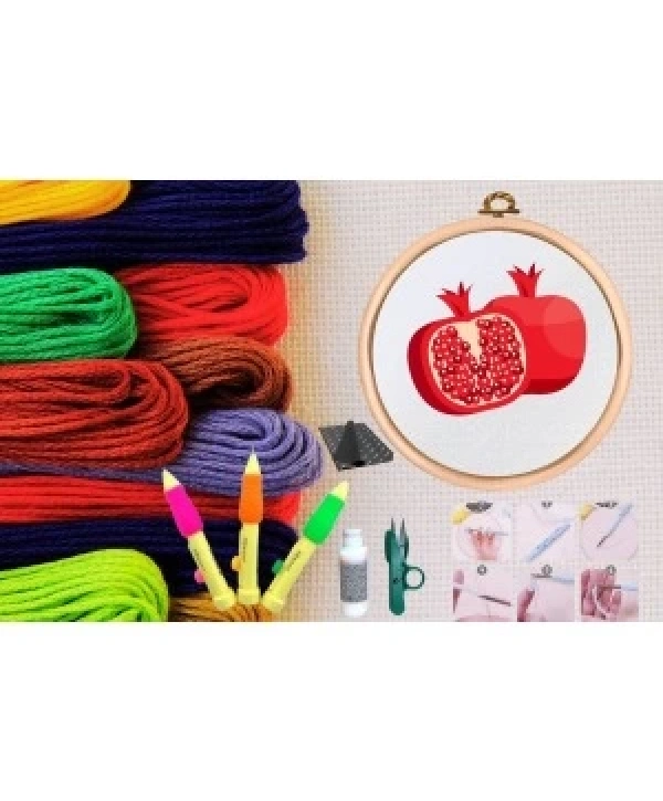 Punch Seti Nakış Seti Kasnaklı Kendin Yap Seti Seri 7