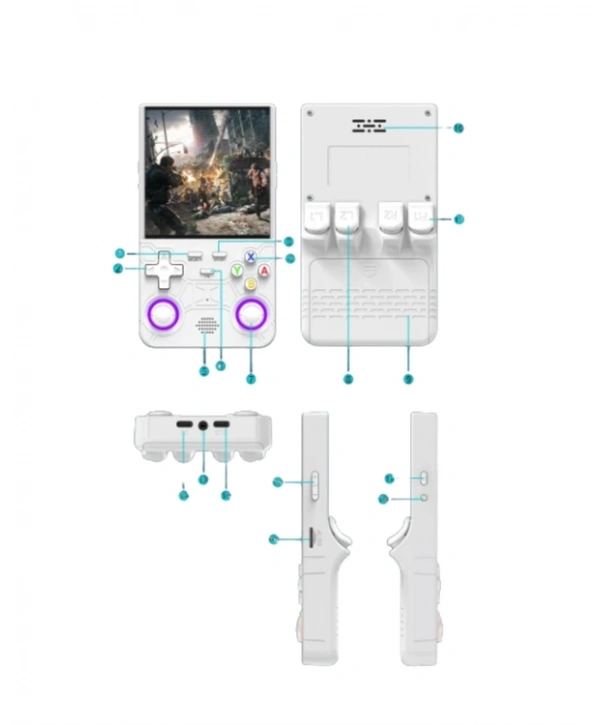 TV Bağlantılı 64GB Hafızalı Retro Oyun Konsolu