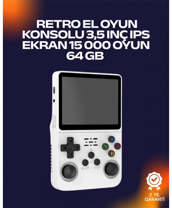 Retro Oyun Cihazı – Çift MicroSD Desteği, Çoklu Platform Uyumu, 3200 mAh Batarya