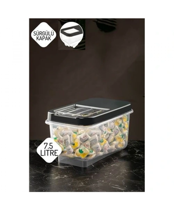 Reagan Tablet ve Deterjan Saklama Kutusu 7.5 lt ANTRASİT