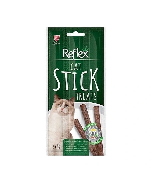 Reflex Kaz ve Av Hayvanlı Stick Kedi Ödül Maması 3 Adet 5 Gr
