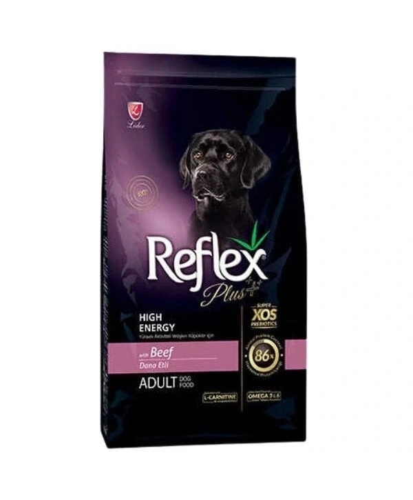 Reflex Plus Biftekli High Energy Yetişkin Köpek Maması 12 Kg