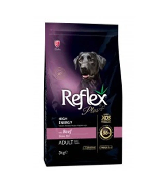 Reflex Plus Biftekli High Energy Yetişkin Köpek Maması 3 Kg