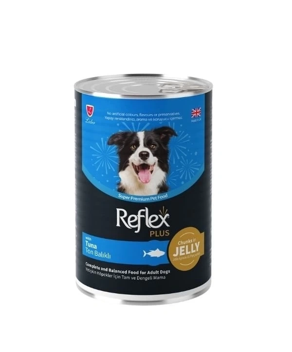 Reflex Plus Jöle İçinde Ton Balıklı Yetişkin Konserve Köpek Maması 400 Gr